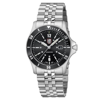 часовник,часовници,luminox,sport,timer,0910,series,0911,42mm,10atm,quartz,analogical,watch,silver,(black,white)