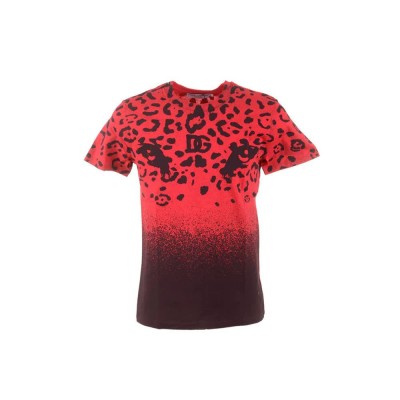 тениска,мъжки,тениски,дамски,тениски,dolce,&,gabbana,animal,print,short,sleeve,t,shirt,red,(red)