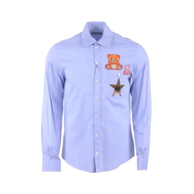 риза,с,дълъг,ръкав,дамски,ризи,мъжки,ризи,dolce,&,gabbana,bear,&,star,long,sleeve,shirt,blue,(blue)