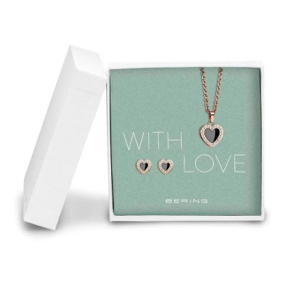 бижутерия,bering,428,712,necklace,clear,(rose,gold,black)