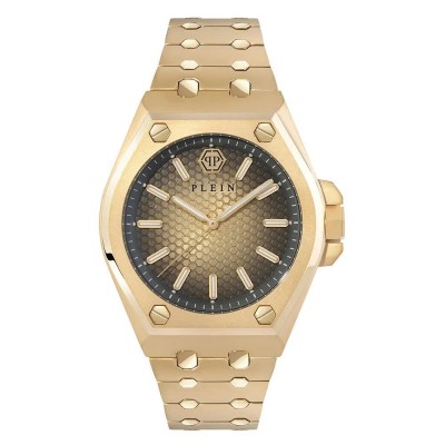 часовник,часовници,philipp,plein,pwpma0324,43mm,5atm,quartz,analogical,watch,golden,(golden,golden,mineral)