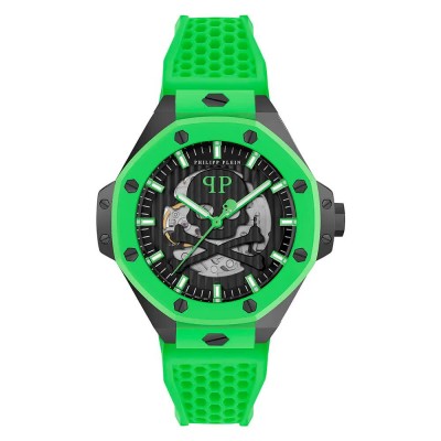 часовник,часовници,philipp,plein,pwpfa0624,46mm,5atm,automatic,analogical,watch,green,(green,black,mineral)