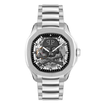 часовник,часовници,philipp,plein,pwraa0223,42mm,5atm,automatic,analogical,watch,silver,(grey,grey,mineral)