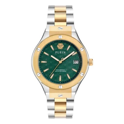 часовник,часовници,philipp,plein,pwufa0525,44mm,5atm,quartz,analogical,watch,golden,(golden,green,mineral)