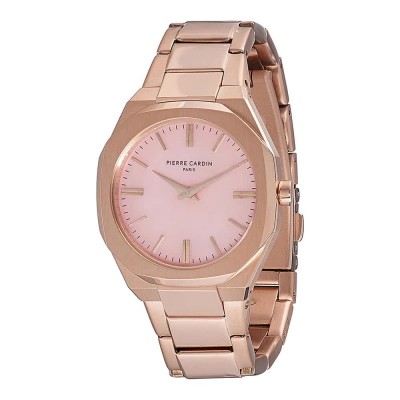 часовник,часовници,pierre,cardin,cf.1008.mr,32mm,3atm,quartz,analogical,woman,watch,golden,(pink,pink,mineral)