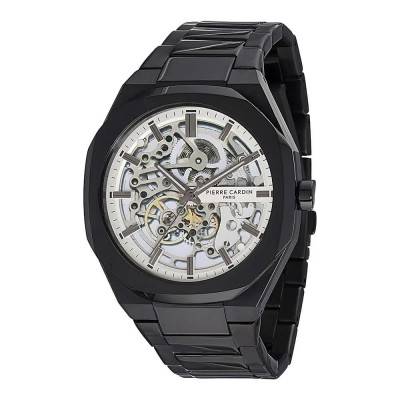 часовник,часовници,pierre,cardin,cf.1002.mb,42mm,5atm,automatic,analogical,watch,silver,(black,grey,mineral)