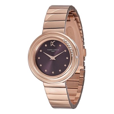 часовник,часовници,pierre,cardin,cf.1010.mr,32mm,3atm,quartz,analogical,woman,watch,golden,(pink,red,mineral)
