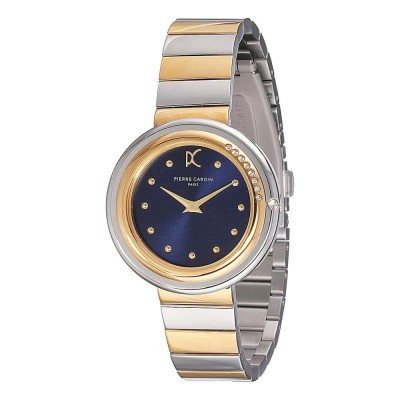 часовник,часовници,pierre,cardin,cf.1010.mu,32mm,3atm,quartz,analogical,woman,watch,golden,(multicolor,blue,mineral)