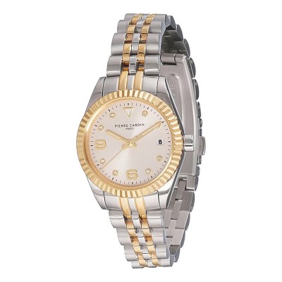 часовник,часовници,pierre,cardin,cf.1012.mu.4,28mm,3atm,quartz,analogical,woman,watch,golden,(grey,grey,mineral)