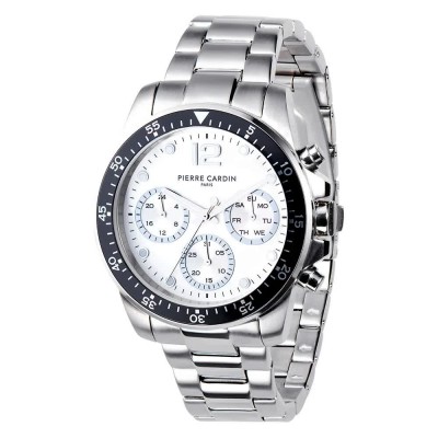 часовник,часовници,pierre,cardin,cni.0012,40mm,3atm,quartz,analogical,watch,silver,(grey,white,mineral)
