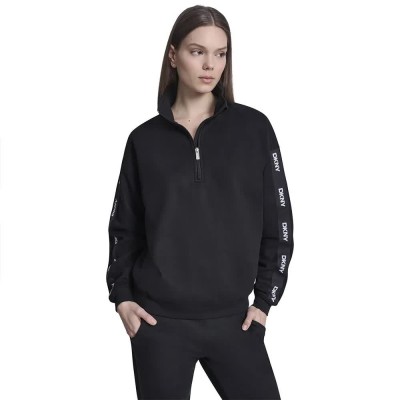блуза,дамски,блузи,dkny,dw5900236,sweatshirt,black,(black)