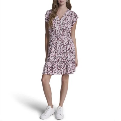 рокля,дамски,поли,и,рокли,dkny,dw9500739,dress,pink,(petite,fleur,sunkissed)