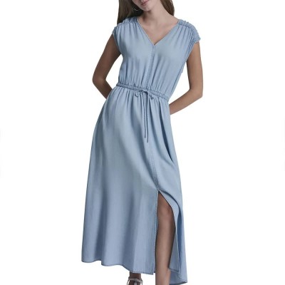рокля,дамски,поли,и,рокли,dkny,dw9500746,sleeveless,dress,blue,(chambray)