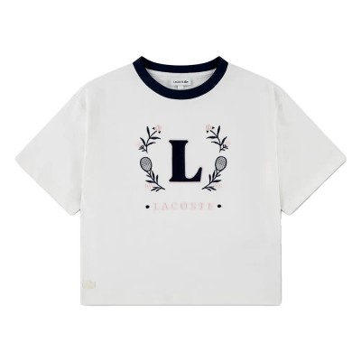 детска,тениска,мъжки,тениски,дамски,тениски,lacoste,kids,347620,short,sleeve,t,shirt,white,(farine)