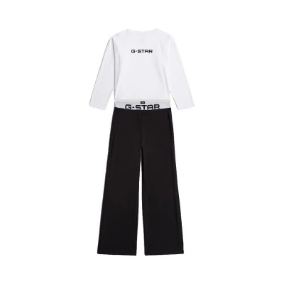 пижама,дамски,пижами,g,star,d29423,01,long,sleeve,pyjama,white,black,(multi)