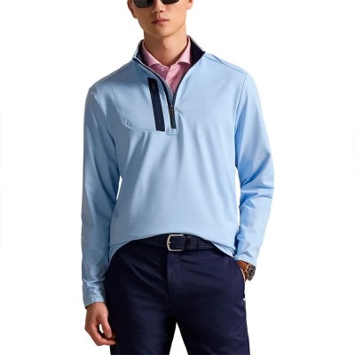 блуза,с,яка,мъжки,пуловери,polo,ralph,lauren,785a96937,half,zip,sweatshirt,blue,(office,blue)
