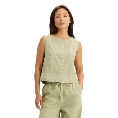 тениска,мъжки,тениски,дамски,тениски,dockers,button,front,sleeveless,t,shirt,beige,(tea)