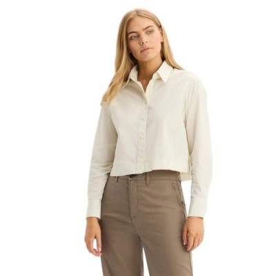 риза,с,дълъг,ръкав,дамски,ризи,мъжки,ризи,dockers,cropped,long,sleeve,shirt,white,(water,lily)
