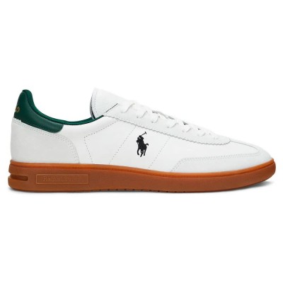 маратонки,мъжки,маратонки,дамски,маратонки,ralph,lauren,ftw,bedford,leather,trainers,white,(white,forest)