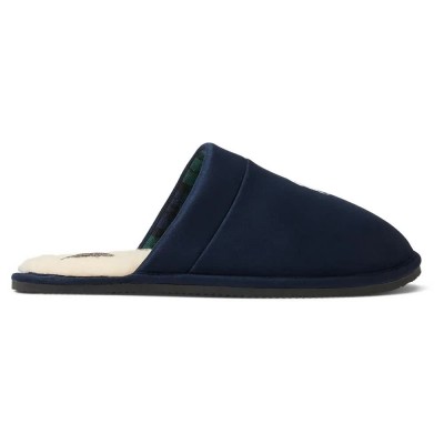 пантофи,мъжки,пантофи,дамски,пантофи,ralph,lauren,ftw,klarence,microsuede,slippers,blue,(navy,blackwatch,cream)