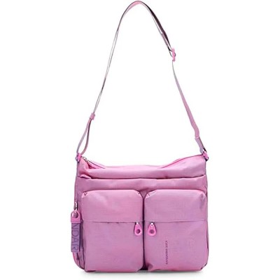 всички,чанти,mandarina,duck,md20,big,exp,crossbody,pink,(sushi,flower)