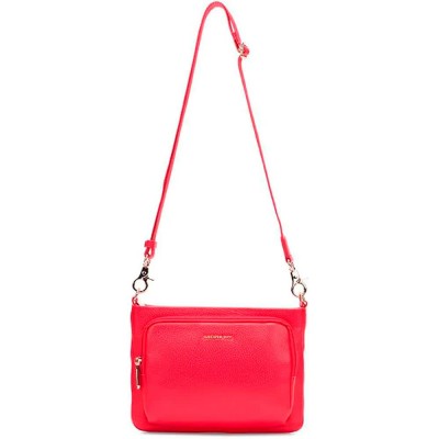чанта,за,през,рамо,всички,чанти,mandarina,duck,mellow,leather,flat,squared,shoulder,bag,red,(diva)