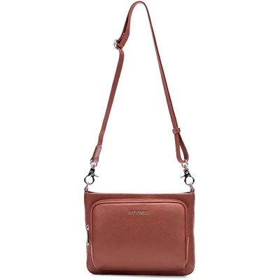 чанта,за,през,рамо,всички,чанти,mandarina,duck,mellow,leather,flat,squared,shoulder,bag,brown,(milk,chocolate)