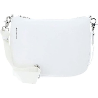 всички,чанти,mandarina,duck,mellow,leather,horizontal,hobo,crossbody,white,(blanc)