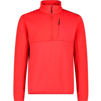 блуза,мъжки,пуловери,cmp,34e4077,half,zip,sweatshirt,red,(ferrari)