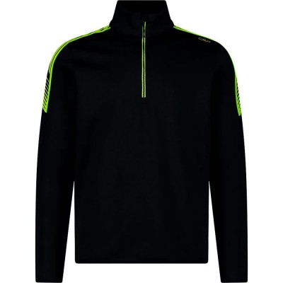 блуза,мъжки,пуловери,cmp,34e4117,half,zip,sweatshirt,black,(black)
