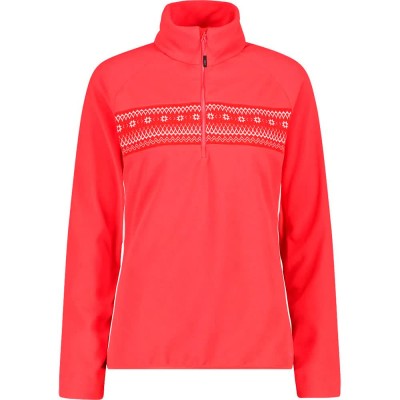 блуза,дамски,блузи,cmp,34j3956,half,zip,sweatshirt,red,(coral)