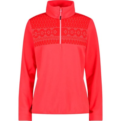 блуза,дамски,блузи,cmp,34j4166,half,zip,sweatshirt,red,(coral)