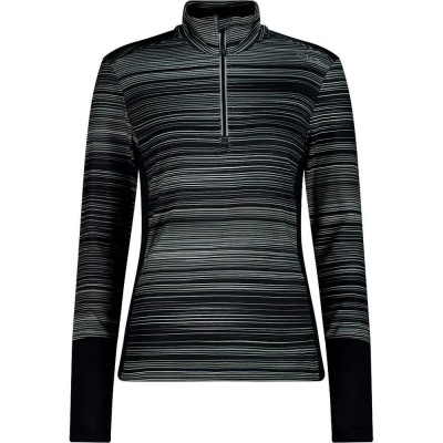 блуза,дамски,блузи,cmp,34l2096,half,zip,sweatshirt,black,(nero,antracite)