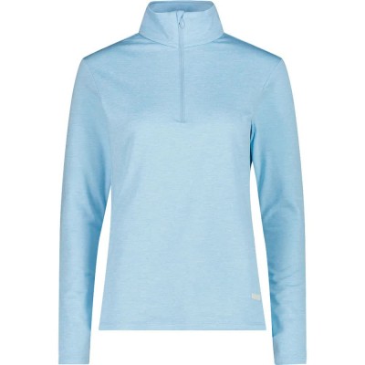 блуза,дамски,блузи,cmp,34l3826,half,zip,sweatshirt,blue,(sky,light,melange)