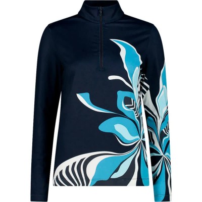 блуза,дамски,блузи,cmp,34l4216,half,zip,sweatshirt,blue,(black,blue)