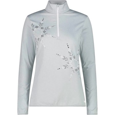 блуза,дамски,блузи,cmp,34l4246,half,zip,sweatshirt,grey,(ice,melange)