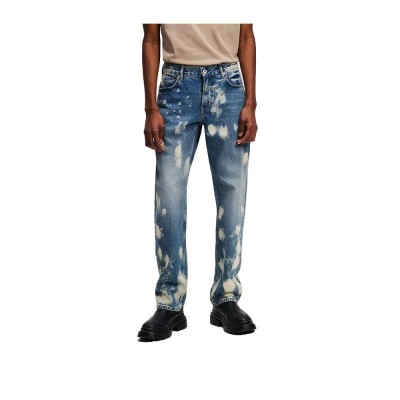 дънки,мъжки,панталони,дамски,панталони,karl,lagerfeld,jeans,a1m10095,straight,fit,jeans,blue,(bleached,denim)
