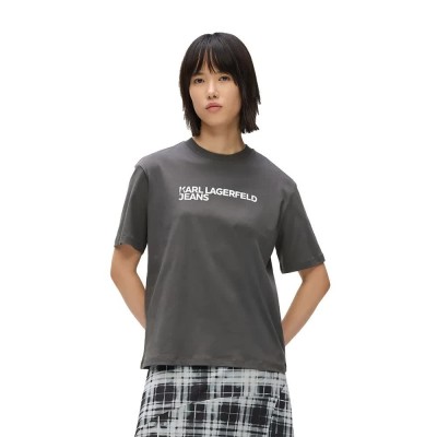 тениска,мъжки,тениски,дамски,тениски,karl,lagerfeld,jeans,a1w17005,short,sleeve,t,shirt,grey,(magnet)