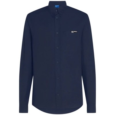 риза,с,дълъг,ръкав,дамски,ризи,мъжки,ризи,karl,lagerfeld,jeans,a3m16005,long,sleeve,shirt,blue,(black,iris)