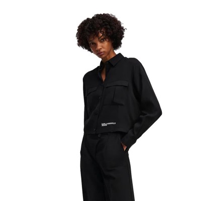 риза,с,дълъг,ръкав,дамски,ризи,мъжки,ризи,karl,lagerfeld,jeans,a3w11009,long,sleeve,shirt,black,(black)