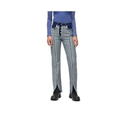 дънки,мъжки,панталони,дамски,панталони,karl,lagerfeld,jeans,a4w10034,straight,fit,high,waist,jeans,blue,(dark,blue,denim)