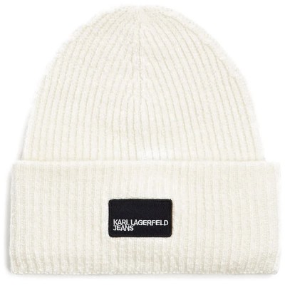 дънки,всички,шапки,karl,lagerfeld,jeans,a4w33079,patch,long,beanie,beige,white,(off,white)