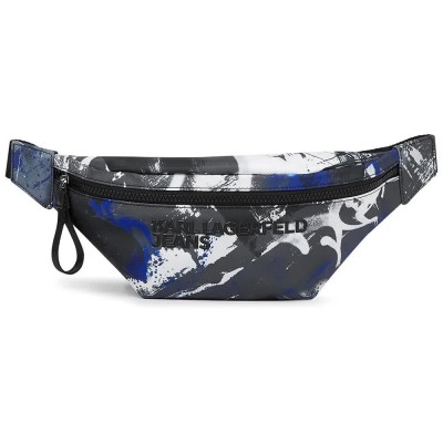 чанта,всички,чанти,karl,lagerfeld,jeans,b1m30132,waist,bag,grey,(painters,print,blue)