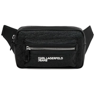 чанта,всички,чанти,karl,lagerfeld,jeans,b1m30144,waist,bag,black,(klj,black,monogram)