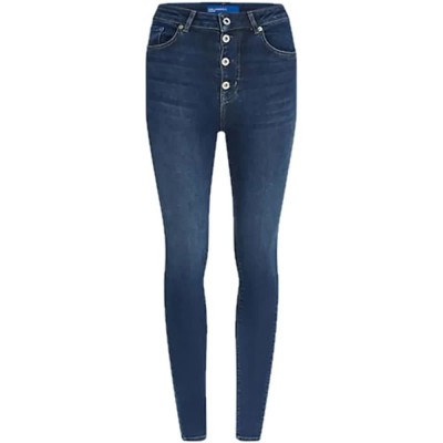 дънки,мъжки,панталони,дамски,панталони,karl,lagerfeld,jeans,b1w10033,skinny,fit,high,waist,jeans,blue,(washed,dark,blue)