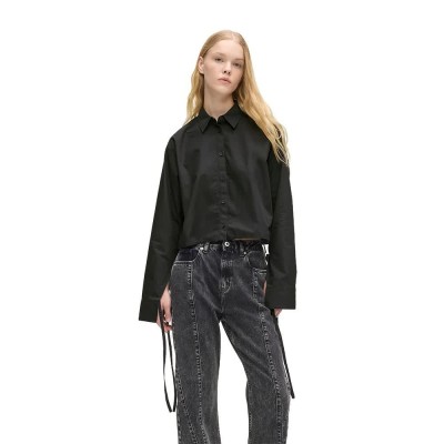 риза,с,дълъг,ръкав,дамски,ризи,мъжки,ризи,karl,lagerfeld,jeans,b1w11027,long,sleeve,shirt,black,(washed,black)