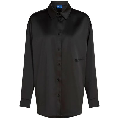 риза,с,дълъг,ръкав,дамски,ризи,мъжки,ризи,karl,lagerfeld,jeans,b1w11038,long,sleeve,shirt,black,(black)