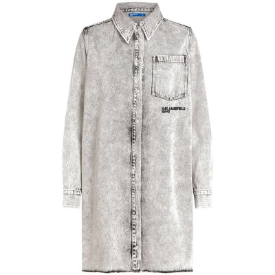 рокля,дамски,поли,и,рокли,karl,lagerfeld,jeans,b1w13040,long,sleeve,dress,grey,(bleached,grey)