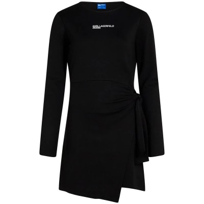 рокля,дамски,поли,и,рокли,karl,lagerfeld,jeans,b1w13044,milano,long,sleeve,short,dress,black,(black)