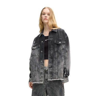 яке,мъжки,якета,дамски,якета,и,палта,karl,lagerfeld,jeans,b1w14029,denim,jacket,grey,(bleached,denim)